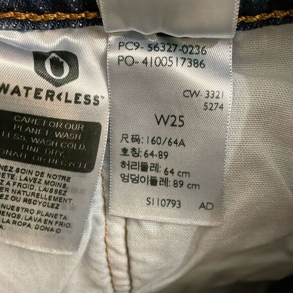 Levi's 501 Denim Cut-Off Blue Jean Shorts Womens Size 25 Button Fly - Picture 2 of 12